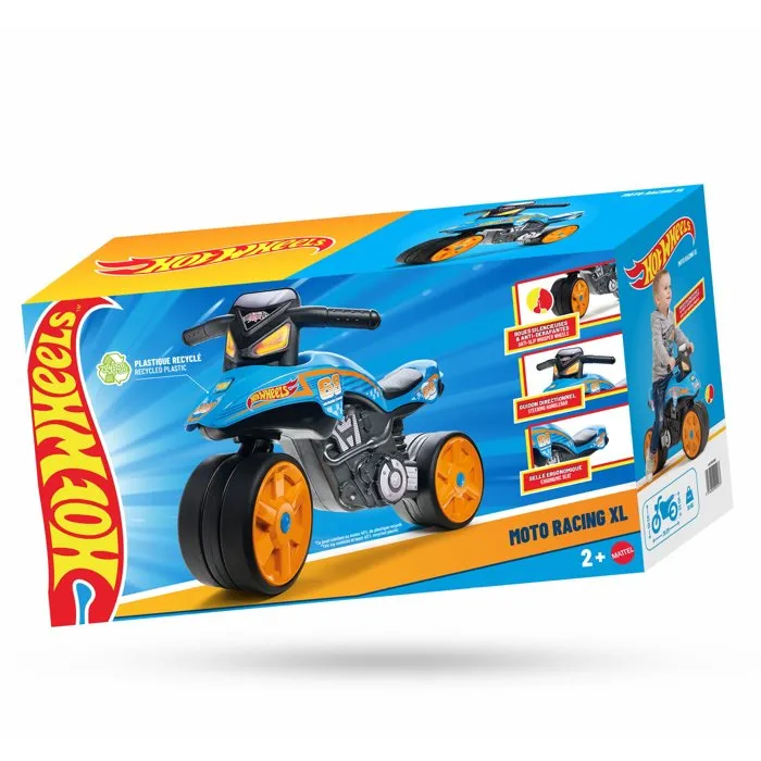 Falk Draisienne Moto Hot Wheels Bleu