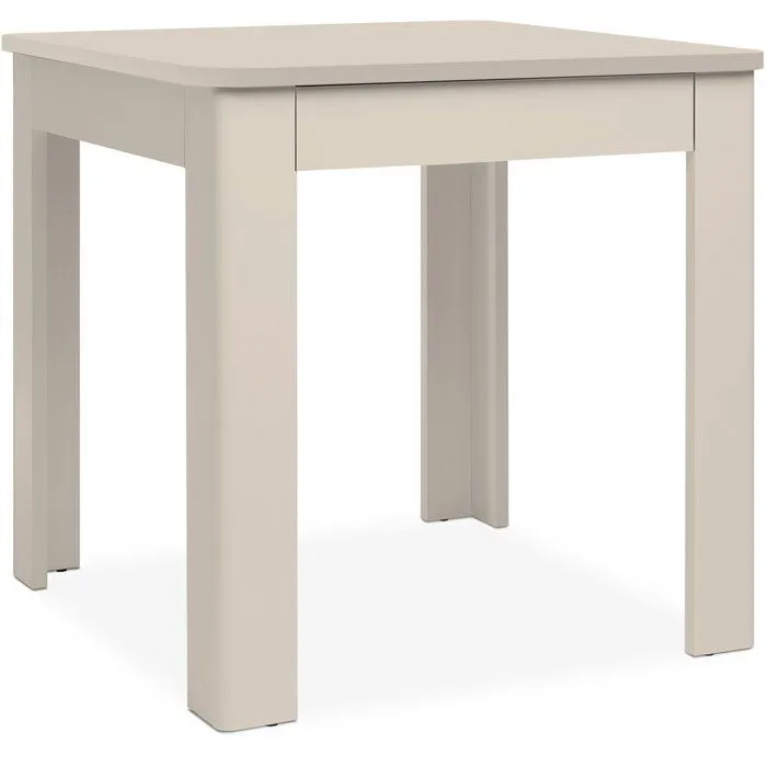 Table à Manger OSLO Carrée Beige 80x80 cm 4 Personnes avec Tiroir