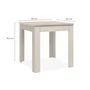 Table à Manger OSLO Carrée Beige - 4 Personnes