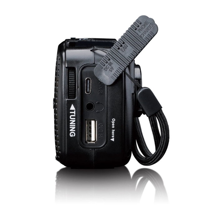Lenco MCR-113BK Solar Noir