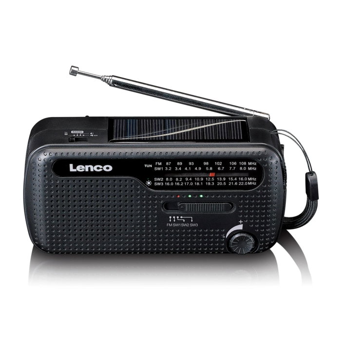 Lenco MCR-113BK Solar Noir