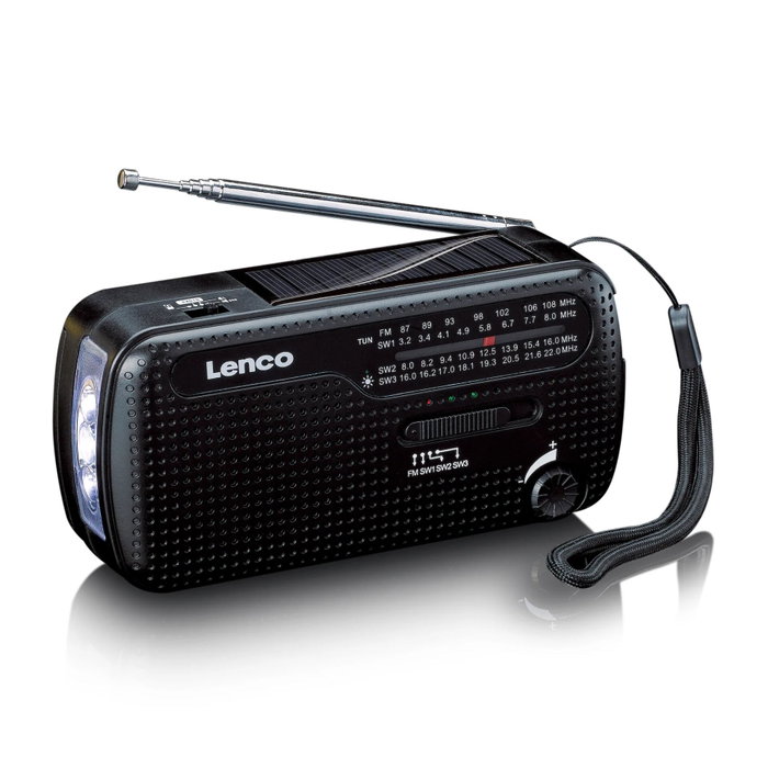 Lenco MCR-113BK Solar Noir