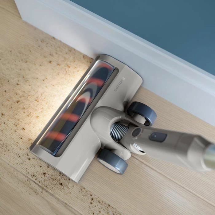 Philips XC2011/01 Aspirateur Balai Sans Fil - Batterie Lithium-ion 21.6V, 40 min Autonomie, Brosse à LED, Technologie PowerCyclone 7, Filtration 3 Étapes, Bleu