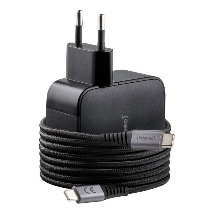 Intenso Kit Chargeur GaN W100ACC avec Câble USB-C