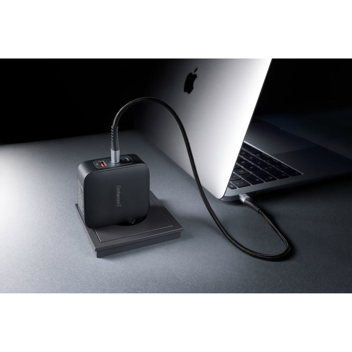 Intenso Kit Chargeur GaN W100ACC avec Câble USB-C
