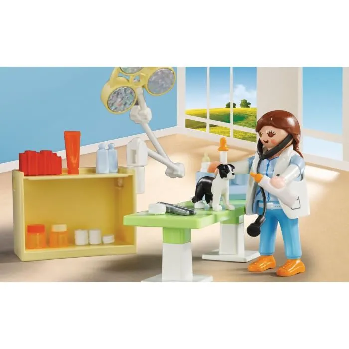 Playmobil 5653 Valisette Vétérinaire - City Life - Jeu de rôle créatif avec soin des animaux - 39 pièces - Dès 4 ans