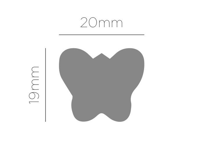 Innspiro Perforatrice de formes papillon 25mm pour mousse EVA