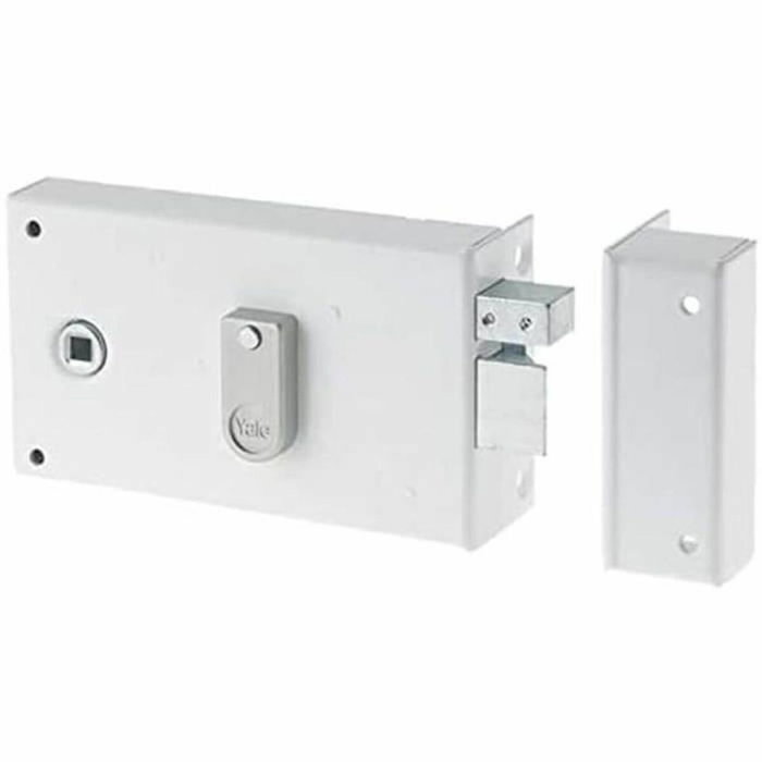 Yale Serrure en applique horizontale à fouillot YAH37D - Blanc - Version Droite