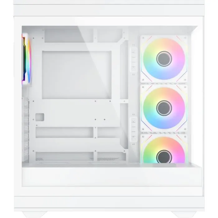 Xigmatek META Arctic - Boîtier PC Moyen Tour E-ATX - Verre trempé - Éclairage ARGB Blanc - Compatible gaming et modding Xigmatek META Arctic - Boîtier PC Moyen Tour E-ATX - Verre trempé - Éclairage ARGB Blanc - Compatible gaming et modding