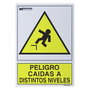 WOLFPACK LINEA PROFESIONAL Panneau Peligro Caidas a Distintos Niveles 21x30 cm