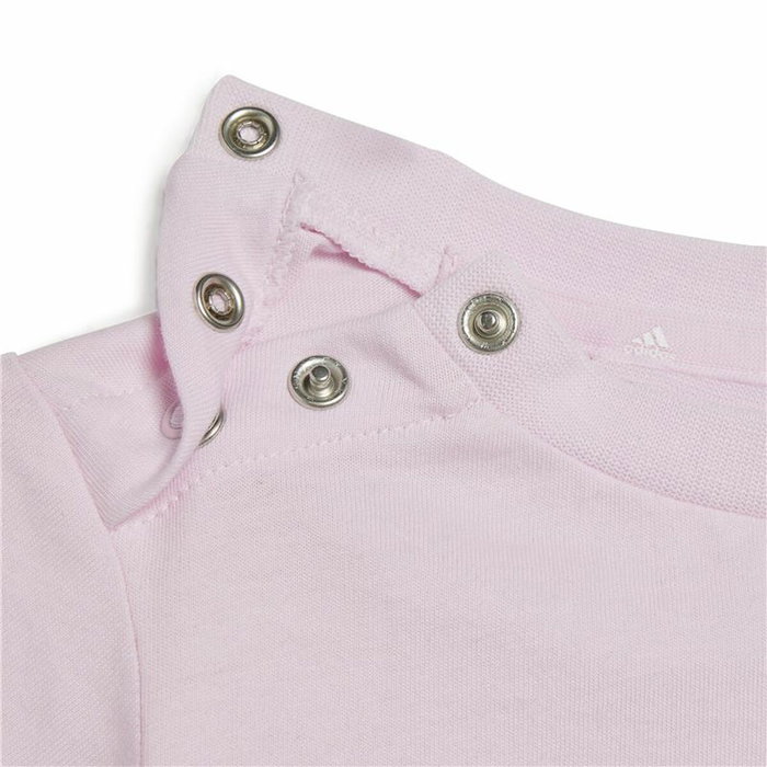 Ensemble de Sport pour Bébé Adidas I Lin Co Set Gris Rose