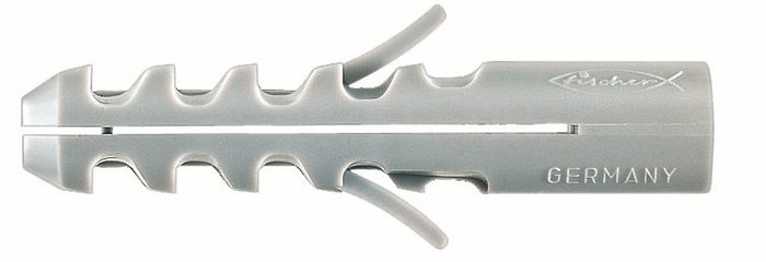 FISCHER Boîte de 100 chevilles S 5mm en Nylon pour vis de 3-4mm