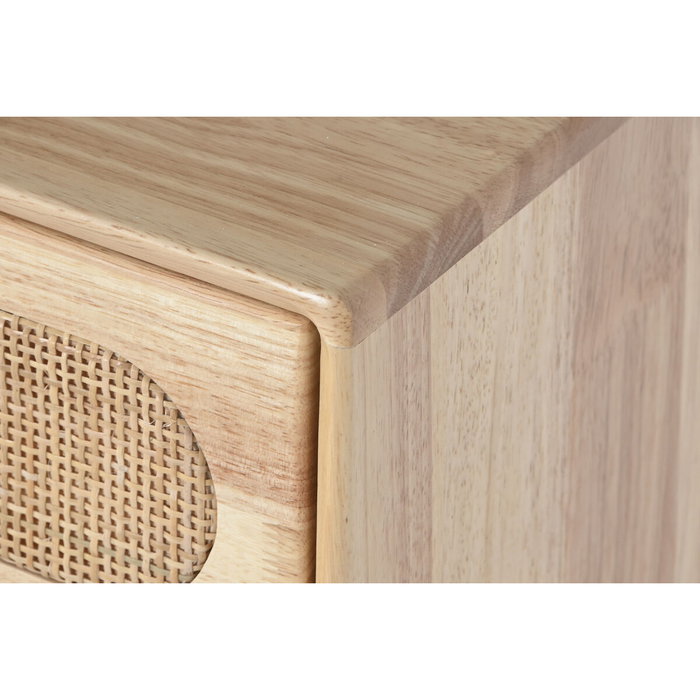 DKD Home Decor Caisson à Tiroirs Naturel Métal Bois d'hévéa