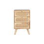 DKD Home Decor Caisson à Tiroirs Naturel Métal Bois d'hévéa