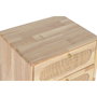DKD Home Decor Caisson à Tiroirs Naturel Métal Bois d'hévéa