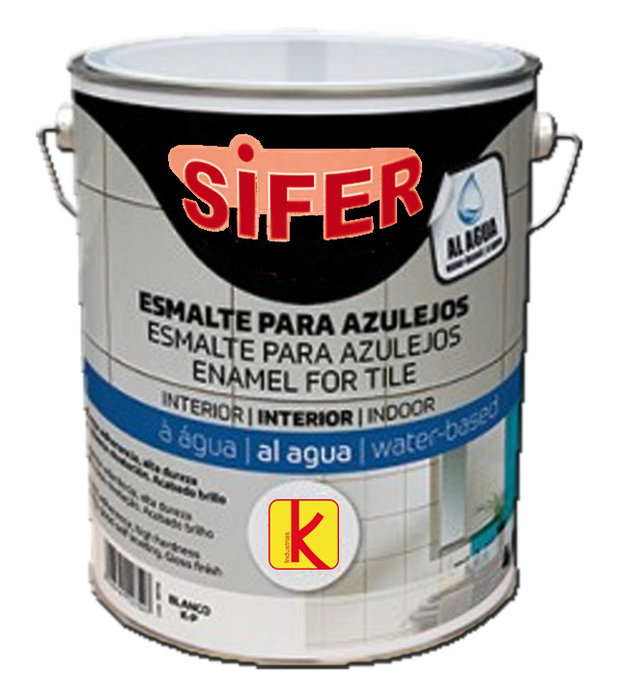 KOLMAN Émail pour azulejos à l'eau Blanco Brillo 750 ml KOLMAN Émail pour azulejos à l'eau Blanco Brillo 750 ml