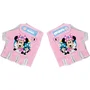 Disney Mitaines Minnie Taille unique (2 à 6 ans) Rose, gants rembourrés avec fermeture scratch pour enfant