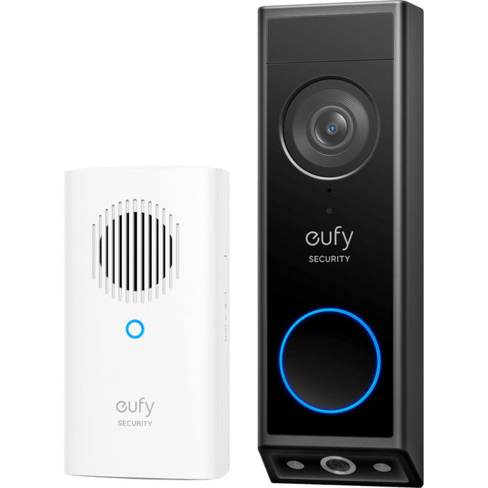 EUFY Sonnette Vidéo Intelligente E340 (E8214311) - Caméra IP Sans Fil Extérieure, Montage Mur Noir, 160°, Vision Nocturne, WiFi, Batterie/Secteur EUFY Sonnette Vidéo Intelligente E340 (E8214311) - Caméra IP Sans Fil Extérieure, Montage Mur Noir, 160°, Vision Nocturne, WiFi, Batterie/Secteur