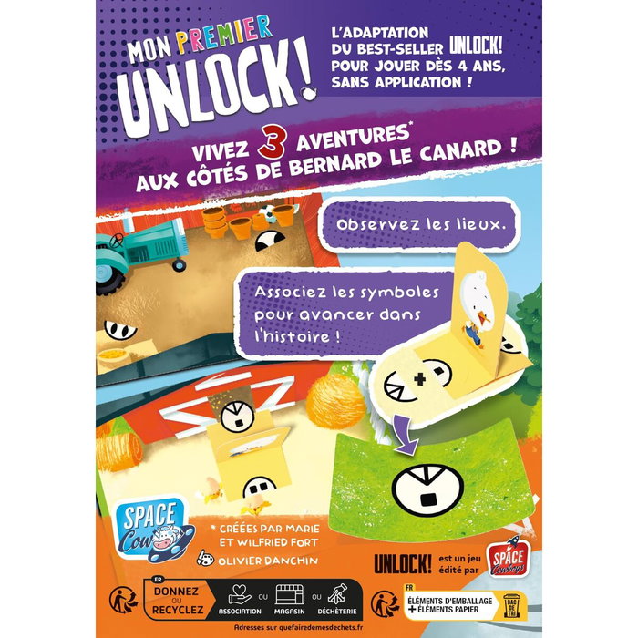 Asmodee Mon Premier Unlock! : Histoires de Canard