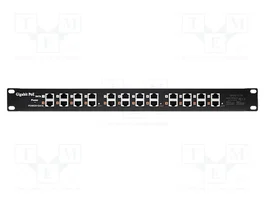 QOLTEC Panneau de brassage RJ45 12 ports 1U noir