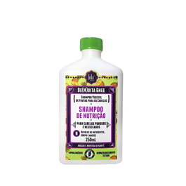 Lola From Rio Bemdita Ghee Shampooing Nourrissant à l'Ananas et au Beurre de Bacuri 250ml - Nettoie et Répare en Douceur, Redonne Douceur et Brillance aux Cheveux