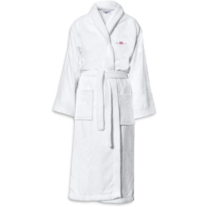 Le Temps D'Un Bain Peignoir Unisexe Blanc Taille S