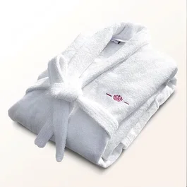 Le Temps D'Un Bain Peignoir Unisexe Blanc Taille S