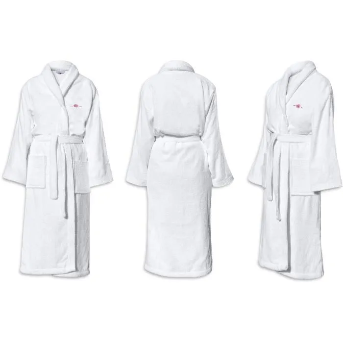 Le Temps D'Un Bain Peignoir Unisexe Blanc Taille S