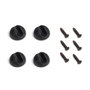 Emuca Lot de 4 pieds Hairpin de 2 s par fils table, hauteur 400mm, Acier, Peint en noir