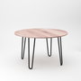 Emuca Lot de 4 pieds Hairpin de 2 s par fils table, hauteur 400mm, Acier, Peint en noir