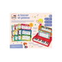 Diset Yo Aprendo A Tocar El Piano 1120200286 - Petit piano portable éducatif en espagnol pour enfants dès 5 ans - 12 partitions de chansons