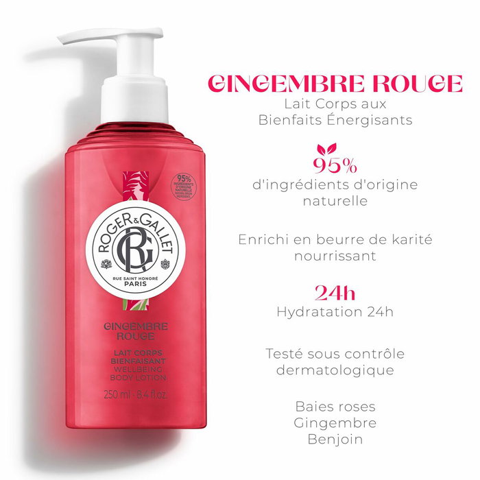 Roger & Gallet Gingembre Rouge Lait Corporel 250 ml