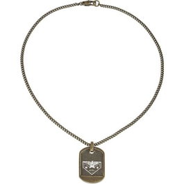 Guess UMN81302 Collier en acier inoxydable vert