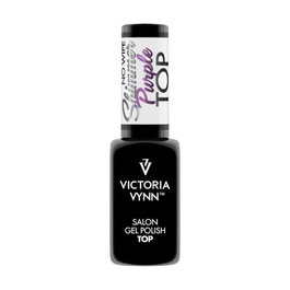 Victoria Vynn Gel Polish Top No Wipe Shimmer Purple 8ml