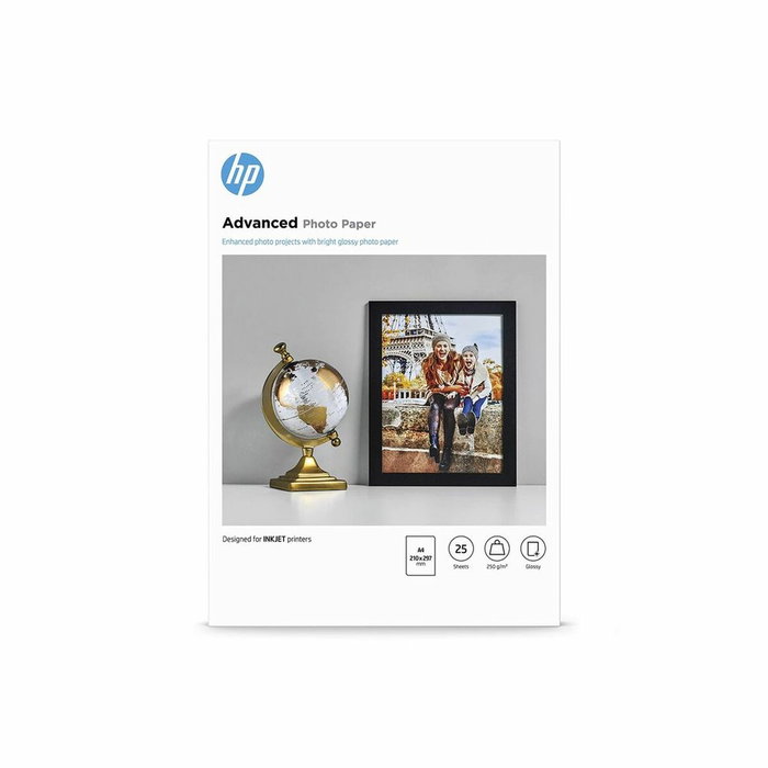 HP Papier photo Advanced à finition brillante A4, 25 feuilles (Q5456A)