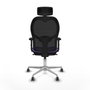 Piqueras y Crespo Chaise de Bureau avec Appui-tête Jorquera 2D086G2 Lila