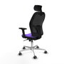 Piqueras y Crespo Chaise de Bureau avec Appui-tête Jorquera 2D086G2 Lila