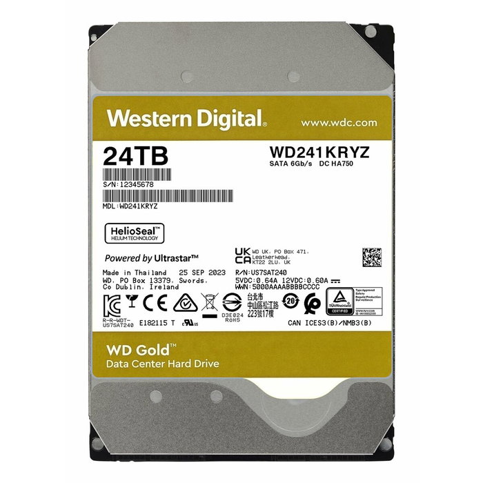Disque dur Western Digital WD241KRYZ 3,5" 24 TB