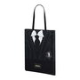 Karactermania - Sac de courses shopping avec compartiment unique et anses, 40 x 34 x 1 cm, en coton et polyester - Noir