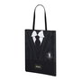 Karactermania - Sac de courses shopping avec compartiment unique et anses, 40 x 34 x 1 cm, en coton et polyester - Noir
