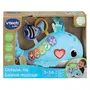 Vtech Baby - Océane Ma Baleine Musicale - Jeu d'Éveil avec Boutons Lumineux, Piano et Sons Marins - Jouet Fabriqué à partir de Bouteilles Recyclées - 3 à 36 Mois