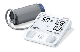 Beurer BM-93 Tensio-mètre brassard avec fonction ECG Bluetooth, mesure tension artérielle et fréquence cardiaque, écran LCD rétroéclairé