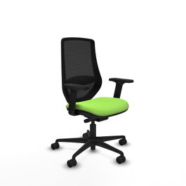 PIQUERAS Y CRESPO Chaise Mardos Synchrone Vert pistache et Noir