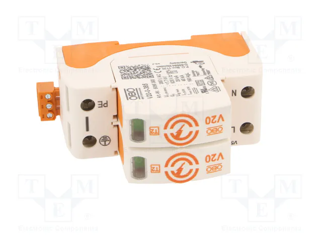 OBO BETTERMANN Limiteur de surtensions Type 2 - 2 pôles, 20kA, 385V AC