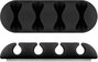 MicroConnect Porte-câbles 4 emplacements, lot de 2, Noir