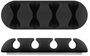 MicroConnect Porte-câbles 4 emplacements, lot de 2, Noir