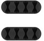 MicroConnect Porte-câbles 4 emplacements, lot de 2, Noir