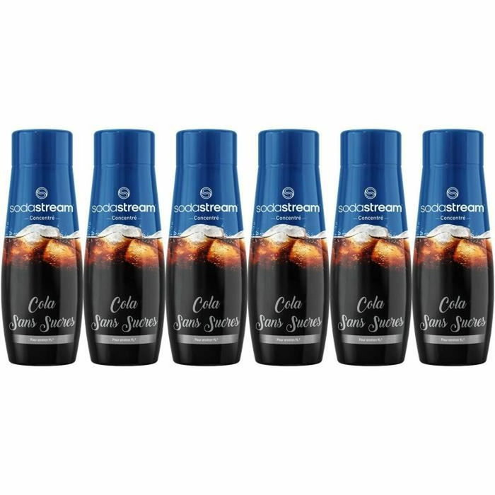 Sodastream Lot de 6 concentrés Cola sans sucres 440 ml Sodastream Lot de 6 concentrés Cola sans sucres 440 ml