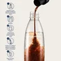 Sodastream Concentrés Cola Sans Sucre, Lot de 6 bouteilles de 440 ml pour préparer jusqu'à 54 litres de boissons gazeuses