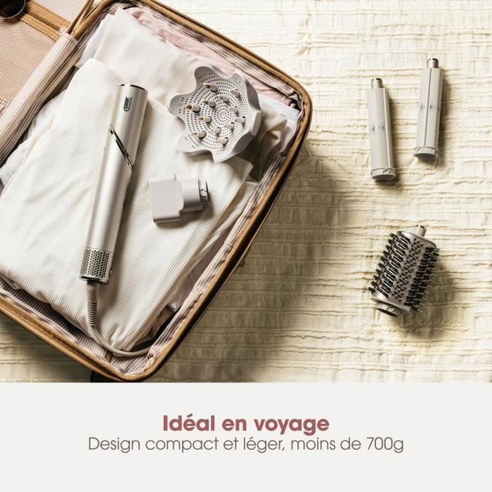 Shark FlexStyle HD446SLEU - Sèche-cheveux & styler 2 en 1 - Champagne - 5 accessoires